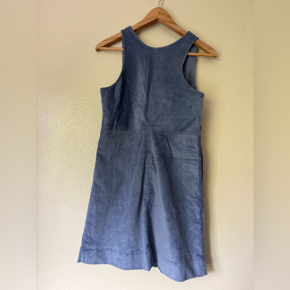 Free People Blue Corduroy Button-Front Mini Dress - Picture 4 of 5